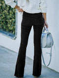 High Waist Bootcut Pants - Trendsi - Flyclothing LLC