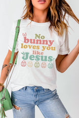 Easter NO BUNNY LOVES YOU LIKE JESUS T-Shirt - Flyclothing LLC