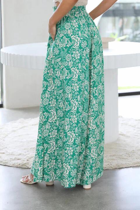 Tied Wide Leg Pants - Trendsi