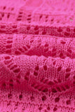 Openwork Button Down Cardigan - Trendsi