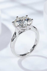 5 Carat Moissanite Solitaire Ring - Trendsi - Flyclothing LLC