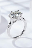 5 Carat  Moissanite Solitaire Ring - Trendsi