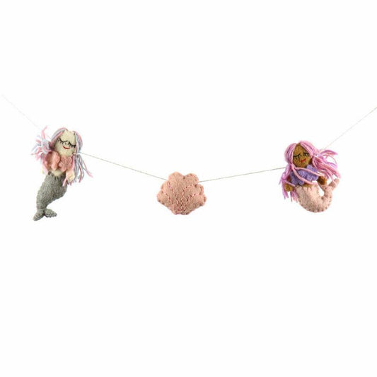 Mermaid Felt Garland - Global Groove - Global Groove