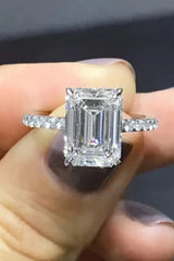 5 Carat Moissanite Side Stone Ring - Trendsi - Flyclothing LLC