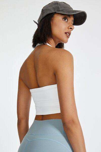 Halter Neck Active Cami - Trendsi - Flyclothing LLC