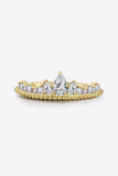 Crown Shape Moissanite Ring - Trendsi