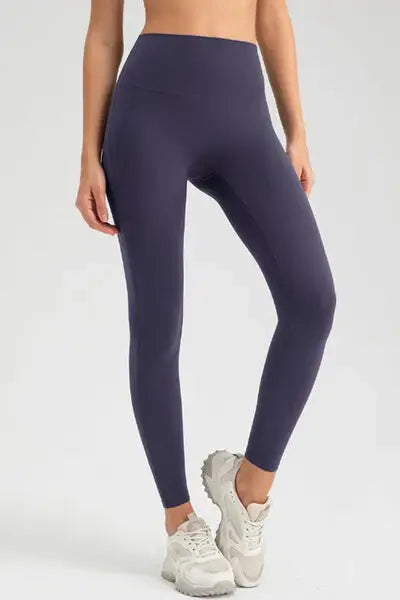 High Waist Skinny Active Pants - Trendsi - Flyclothing LLC