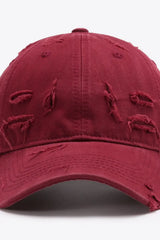 Distressed Adjustable Baseball Cap - Trendsi - Flyclothing LLC