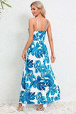 Printed Surplice Maxi Cami Dress - Trendsi - Flyclothing LLC