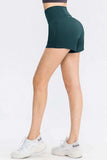 Wide Waistband Sports Shorts with Pockets - Trendsi - Flyclothing LLC