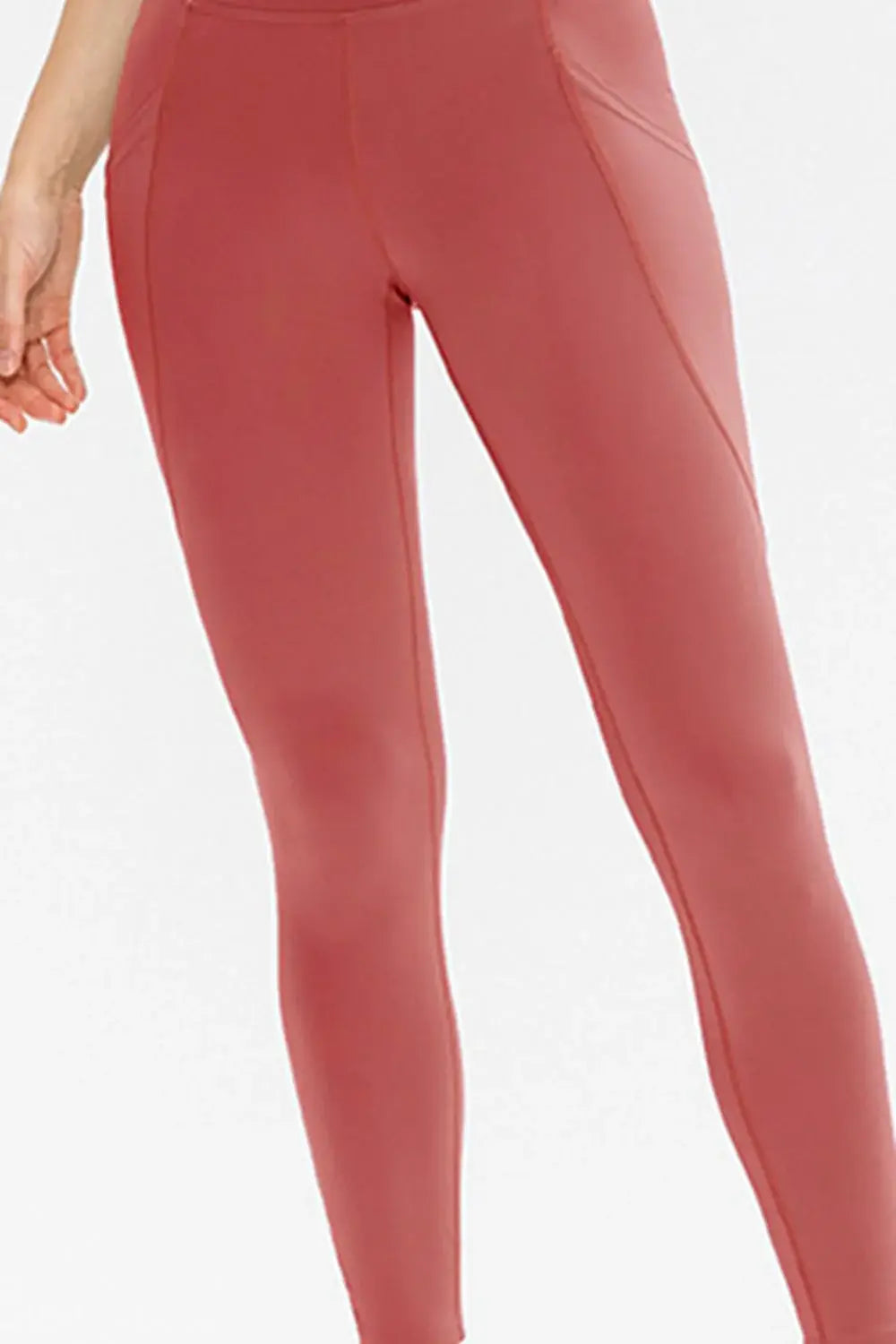 Slim Fit Long Active Leggings with Pockets - Trendsi - Flyclothing LLC