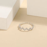 Wave Shape 925 Sterling Silver Ring - Flyclothing LLC