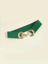 Geometric Buckle Elastic Wide Belt - Trendsi - Flyclothing LLC