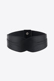 Elastic Wide PU Belt - Trendsi
