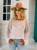 Round Neck Long Sleeve Sweater - Trendsi