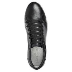 Sandro Moscoloni Bravo Black Perfed toe six eyelet sneakers - Flyclothing LLC