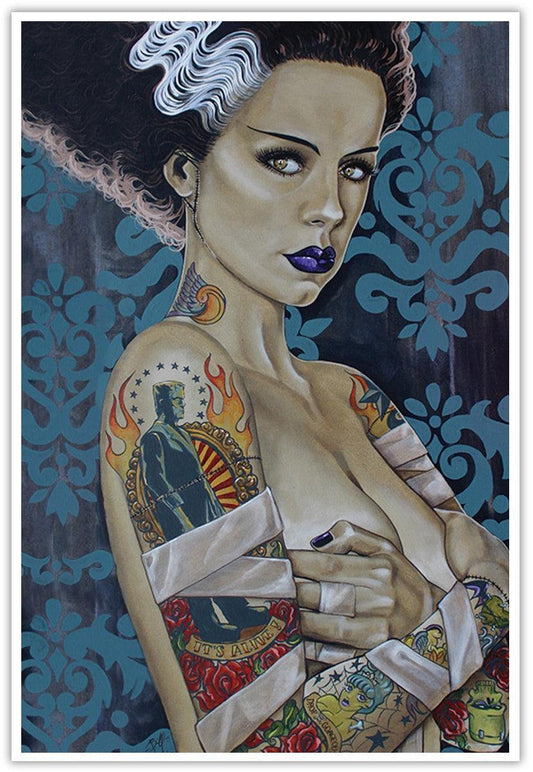 Mike Bell Bride Ink 12 x 18 Art Print - Flyclothing LLC