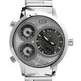 Curtis & Co Big Time World 57mm 4 Time Zone Gray Dial Stainless Steel - Curtis and Co Watches