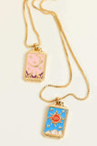 Tarot Card Pendant Copper Necklace - Trendsi - Flyclothing LLC