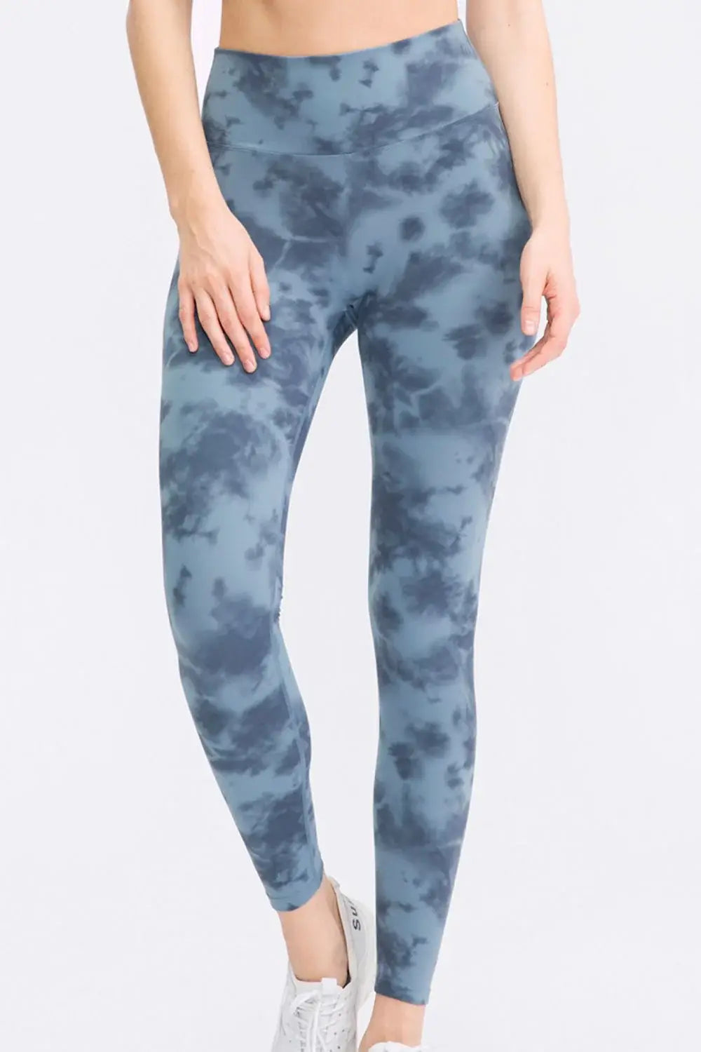 Wide Waistband Slim Fit Long Sports Pants - Trendsi - Flyclothing LLC