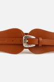 Wide Elastic Belt with Alloy Buckle - Trendsi - Flyclothing LLC