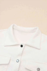 Snap Down Collared Jacket - Trendsi - Flyclothing LLC