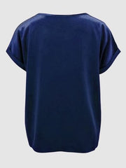 Round Neck Short Sleeve T-Shirt - Trendsi