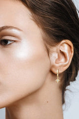 Moissanite Star Drop Earrings - Trendsi - Flyclothing LLC