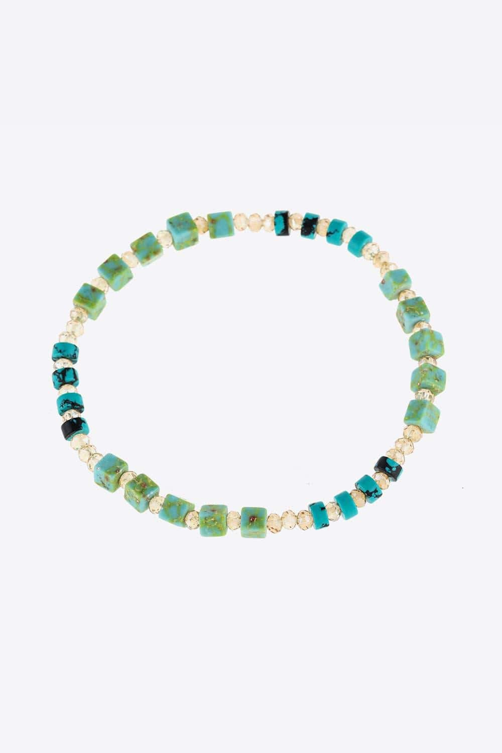 Crystal & Natural Stone Bracelet - Trendsi