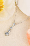 Keep You There Multi-Moissanite Pendant Necklace - Trendsi