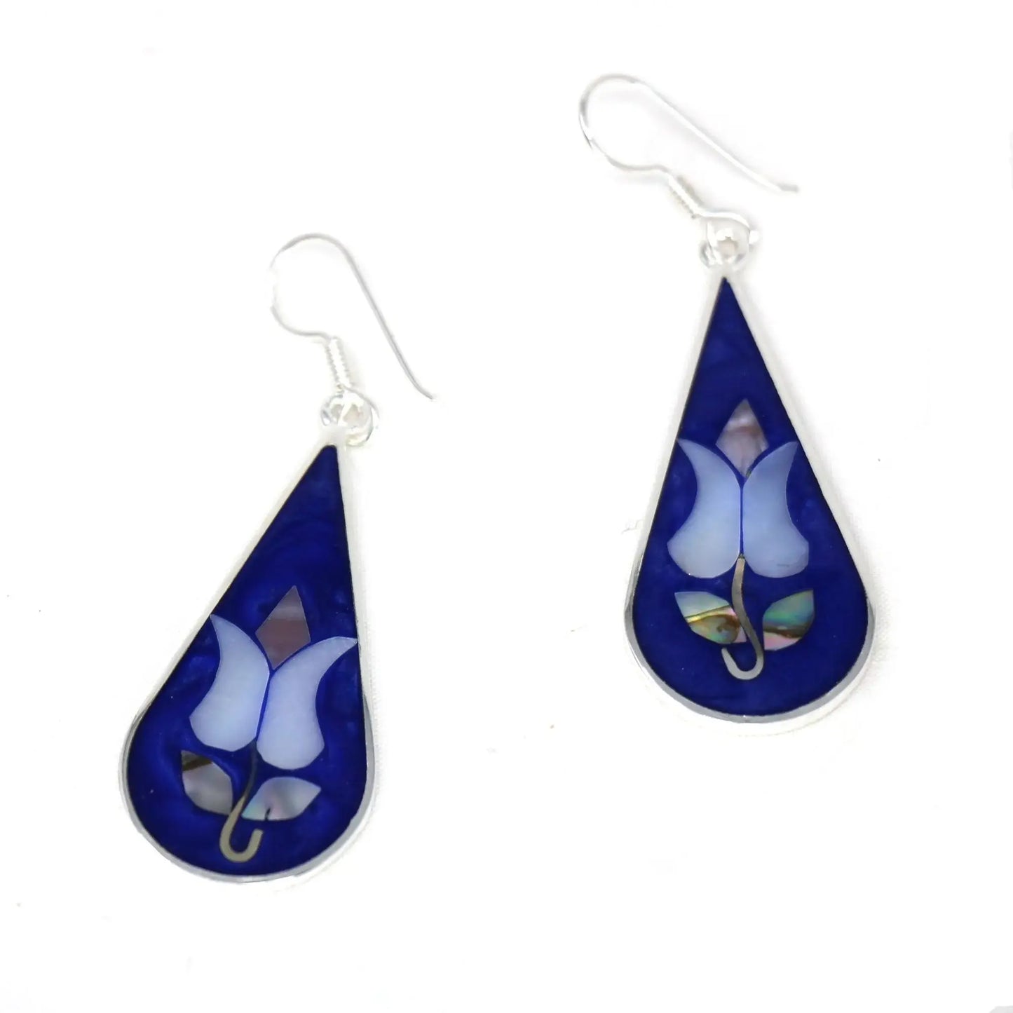 Tulip Abalone Teardrop Earrings - Artisana - Flyclothing LLC