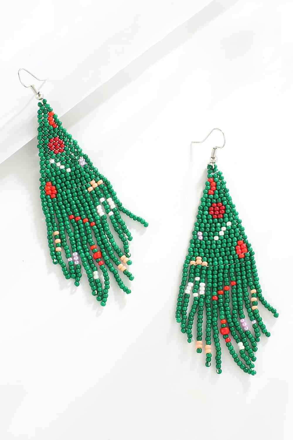 Christmas Beaded Earrings - Trendsi - Flyclothing LLC