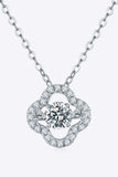 Moissanite Four Leaf Clover Pendant Necklace - Flyclothing LLC