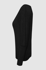 Cutout Round Neck Long Sleeve T-Shirt - Trendsi