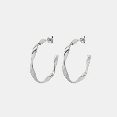 Titanium Steel C-Hoop Earrings - Flyclothing LLC