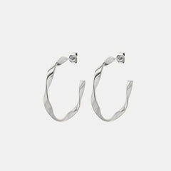 Titanium Steel C-Hoop Earrings - Flyclothing LLC