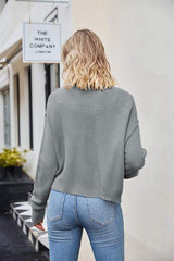 Button Down Exposed Seam Cardigan - Trendsi - Flyclothing LLC