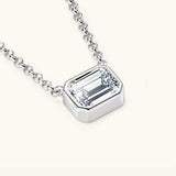 1 Carat Moissanite 925 Sterling Silver Pendant Necklace - Trendsi - Flyclothing LLC