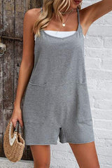 Spaghetti Strap Romper with Pockets - Trendsi - Flyclothing LLC
