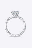 1 Carat Moissanite 925 Sterling Silver Ring - Trendsi