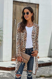Printed Open Front Longline Cardigan - Trendsi - Flyclothing LLC