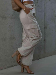 Drawstring Pants with Pockets - Trendsi