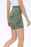 Wide Waistband Sports Shorts - Trendsi - Flyclothing LLC
