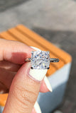 3.5 Carat Zircon 4-Prong Ring - Trendsi