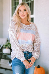 Round Neck Color Block Dropped Shoulder Tee - Trendsi - Flyclothing LLC