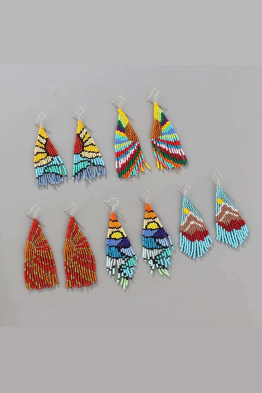 Beaded Dangle Earrings - Trendsi - Flyclothing LLC