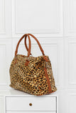 Animal Print Brushed Weekender Bag - Trendsi