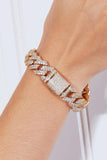 GNJ MANUFACTURING On My Mind Rhinestone Bracelet - Trendsi