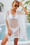 Fringe Trim Openwork Cover Up - Trendsi