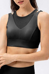 Cutout Wide Strap Active Tank - Trendsi - Flyclothing LLC